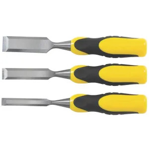 Stanley 16-300 Stanley 16-300 Wood Chisel Set With Bi-Material Handle, 3 Pieces, 9
