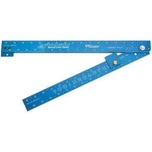 Swanson T001WZ Framing Wizard T001WZ Folding Framing Square, Aluminum, Hard Coated Anodized, Bright Blue