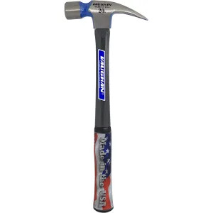 Vaughan & Bushnell FS999L Vaughan And Bushnell FS999L 999 Straight Claw Hammers, Fiberglass Handle, 20 Oz Head