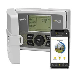 Orbit 57946 Orbit 57946 B-hyve 6-Station Sprinkler Controller, Indoor/Outdoor, WiFi-Enabled