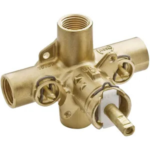 Moen 62390 Moen 62390 M-Pact Posi-Temp Tub/Shower Rough-In Valve w/ Stops, 1/2