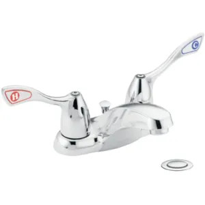 Moen 8820 Moen M-Bition Chrome Two Handle Lavatory Faucet, 1/2 in IPS, 1.2 GPM - 8820