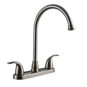 Ultra Faucets UF21003 Ultra Faucets Vantage Two Handle Kitchen Faucet, Stainless - UF21003