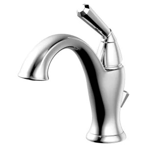 Ultra Faucets UF35210 Ultra Faucets Z Collection One-Handle Bathroom Faucet with Maching Pop-Up Assembly, 1.2GPM, Neoperl Aerator, Lever Handle, Chrome - UF35210