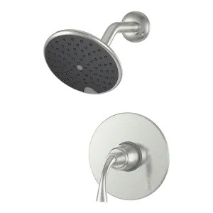 Ultra Faucets UF79303-1 Ultra Faucets Twist Collection Single-Handle Pressure-Balanced Shower Faucet, Metal Lever Handle, ADA, Brushed Nickel - UF79303-1
