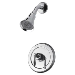 Ultra Faucets UF78900-1 Ultra Faucets Contour Collection Single-Handle Pressure-Balanced Shower Faucet, Metal Lever Handle, ADA, Chrome - UF78900-1
