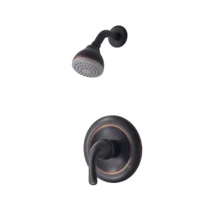 Ultra Faucets UF78505-1 Ultra Faucets Vantage Collection Single-Handle Pressure-Balanced Shower Faucet, 1.75 GPM, Metal Lever Handle, ADA, Oil-Rubbed Bronze - UF78505-1