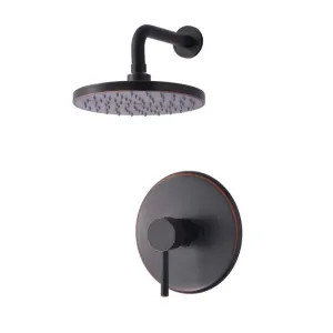 Ultra Faucets UF79505-1 Ultra Faucets Euro Single-Handle Pressure-Balanced Shower Faucet with Single-Function Showerhead, 1.8 GPM, Metal Lever Handle, Oil-Rubbed Bronze - UF79505-1