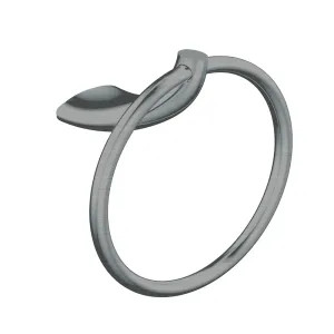 Ultra Faucets UFA41053 Ultra Faucets UFA41053 Twist Hand Twist Towel Ring, Brushed Nickel