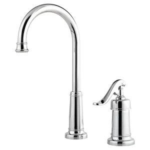 Pfister LG72-YP2C Pfister Ashfield Single Handle Bar/Prep Faucet, 2 Hole, Polished Chrome - LG72-YP2C