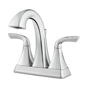 Pfister LG48-BS0C Pfister Bronson Centerset Bathroom Faucet with Metal Pop-Up, Two-Handle, 1.2 GPM, Lever Handle, TiteSeal, Pforever Seal, Polished Chrome - LG48-BS0C