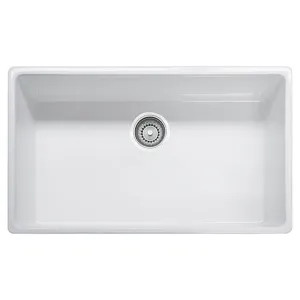 Franke FHK710-33WH Franke FHK710-33WH Single Bowl Apron Front Fireclay Apron Front Sink - White
