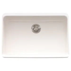 Franke MHK110-28WH Franke MHK110-28WH Single Bowl Apron Front Fireclay Apron Front Sink - White