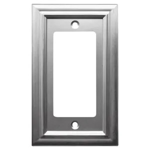 AmerTac 94RN AmerTac Amerelle Continental 94RN Decorative Rectangular Wall Plate, 1 Gang, 5 in L x 3 in W