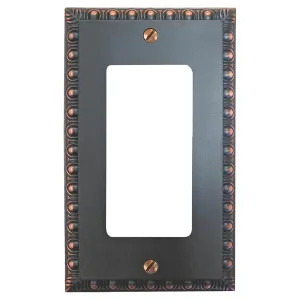 AmerTac 90RVB AmerTac Amerelle Renaissance 90RVB Decorative Rectangular Wall Plate, 1 Gang, 5 in L x 3 in W