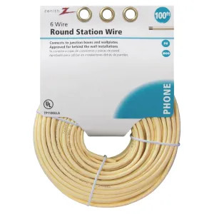 AmerTac TP1100ULA AmerTac Zenith TP1100ULA Round Telephone Wire, 100 ft