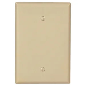 Arrow Hart 2729V-BOX Arrow Hart 2729 Blank Oversize Wall Plate, 1 Gang, 4-1/2 in L x 2-3/4 in W x 0.08 in T, Ivory