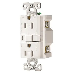 Cooper TRAFCI15W-K Cooper Wiring TRAFCI15W-K GFCI Receptacles, Arc Fault - Duplex, 15/125 Amps/Volts