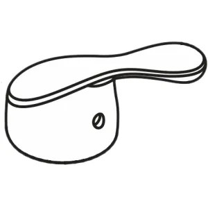 Moen 124737W Moen 124737W Part Handle Kit Single Handle Kitchen Glacier