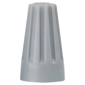 Gardner Bender 16-001 GB 16-001 Straight Twist-on Wire Connector 22 - 16 AWG, 600 V, Polypropylene Gray
