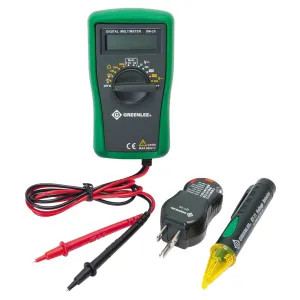 Greenlee TK-30A Greenlee Textron TK-30A Electrical Tester Kits, 3-Piece, With Carrying Case