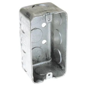 Hubbell 8650 Hubbell 8650 Welded Utility Box, 1 Gang, 11.5 cu-in, 4 in L X 2 in W X 1-1/2 in D
