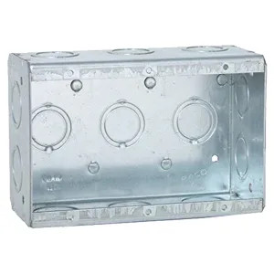 Raco 692 Raco 3-Gang Masonry Box, Nongangable, 2-1/2