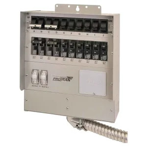 Reliance 510C Reliance Generator Transfer Switch, 120 VAC, 50 A, 12500 W, 2 P