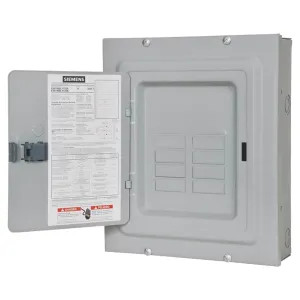 Siemens E0816ML1125S Siemens E0816ML1125S Load Center, 120/240 VAC, 125 A, Main Lug
