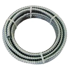 Southwire FO7500025M Alflex FO7500025M Type RWA Reduced Wall Flexible Conduit, 3/4 in x 25 ft, Aluminum