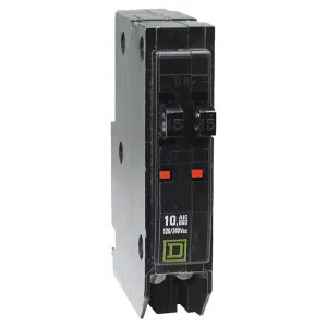 Square D QOT1515CP Square D QOT1515CP Type QO Tandem Circuit Breaker, 120/240 VAC, 15/15 A, 1 P, 10 kA
