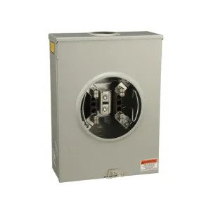 Square D UTRS213B Square D Ringless Overhead/Underground Steel Meter Sockets, 200 Amp, Single Phase, 3-Wire Design, Outdoor - UTRS213B