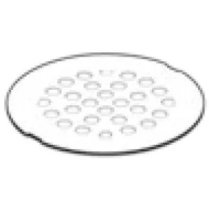 Moen 101663ST Moen Satine 4-1/4in Snap-In Shower Drain Cover, Brass - 101663ST
