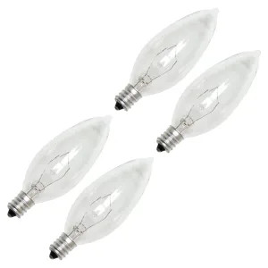 Sylvania 25WCLR/G16.5/CAN2 Osram Sylvania 13625 Decorative Incandescent Lamp, 25 W, 120 V, G16.5, Candelabra Screw E12