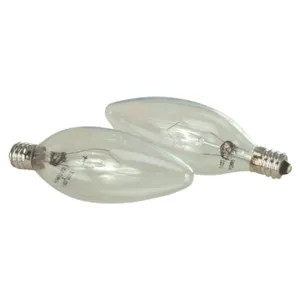Sylvania 60W/CLR/TORP/CAN Osram Sylvania 13684 Decorative Incandescent Lamp, 60 W, 120 V, B10, Candelabra Screw E12