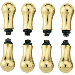Moen 14717 Moen 14717 Part Handle Traditional Cross Insert 8 Polished Brass Traditional