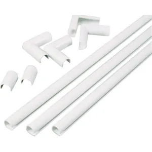 CordMate C110 Wiremold Cordmate C110 Legrand Cord Channel Kit, White