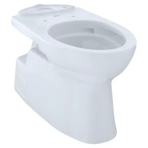 Toto CT474CUFG#01 Toto Vespin II Universal Height Elongated Skirted Toilet Bowl with CeFiONtect, Cotton White - CT474CUFG#01
