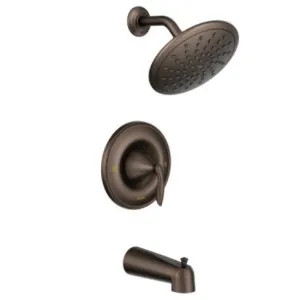 Moen T2233EPORB Moen Eva Posi-Temp Tub/Shower Faucet with 1.75 GPM Rainshower, 1-Function, Single Lever Handle, M-PACT, Oil Rubbed Bronze - T2233EPORB