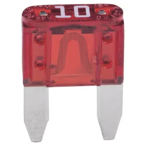 Bussman BP/ATM-10-RP Bussmann ATM-10-RP Automotive Mini Non-Indicating Fast Acting Fuse, 32 VDC, 10 A, 1 kA