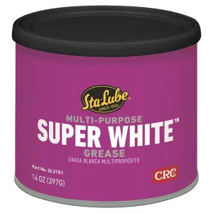CRC SL3151 Sta-Lube Super White SL3151 High Purity Multi-Purpose General Purpose Grease, 14 oz, Can, 145 - 185 cSt