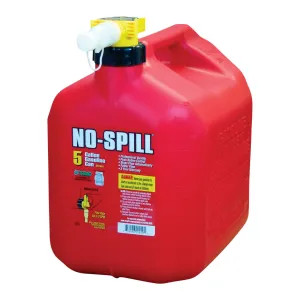 No-Spill 1450 No-Spill 1450 Gas Can, 5 gal, 15 in H, Plastic, Red