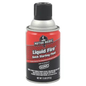 Radiator Specialty M3911 Solder Seal Gunk M3911 Liquid Fire Starting Fluid, 7.5 fl oz, Aerosol Can, Clear, Liquid