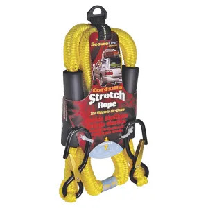 Wellington CZB4 Wellington CZB4 Stretch Rope, 8 mm Dia x 4 ft L, 400 lb, Polypropylene, Yellow