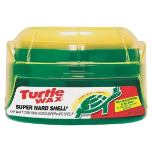 Turtle Wax T222 Super Hard Shell Car Wax, 14oz, Tub, Paste, Typical Solvent, Light Green - T222