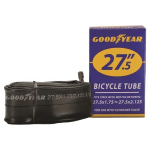 Goodyear 91083 Goodyear 91083 Bicycle Tube, For Use With 27-1/2 in x 1-3/4 - 2-1/8 in Width Bicycle Tires, Black