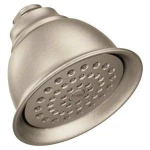 Moen CL6302EPBN Moen 4-3/8in Single-Spray Function Shower Head, Eco-Performance, 1.75 GPM, Full-Spray, WaterSense Certified, Brushed Nickel - CL6302EPBN