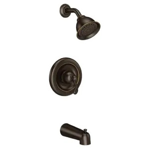 Moen T2123BRB Moen Traditional Posi-Temp Tub/Shower Faucet, 2.5 GPM, 1-Function, Single Lever Handle, M-PACT, Mediterranean Bronze - T2123BRB