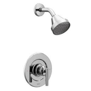 Moen T2902EP Moen Gibson Posi-Temp Single-Handle Shower Faucet, One-Function, 1.75 GPM, Lever Handle, Eco-Performance, M-PACT, Chrome - T2902EP