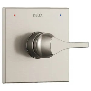 Delta T14074-SS Delta Zura Monitor 14 Series Valve Trim, Lever Handle, Stainless Steel - T14074-SS